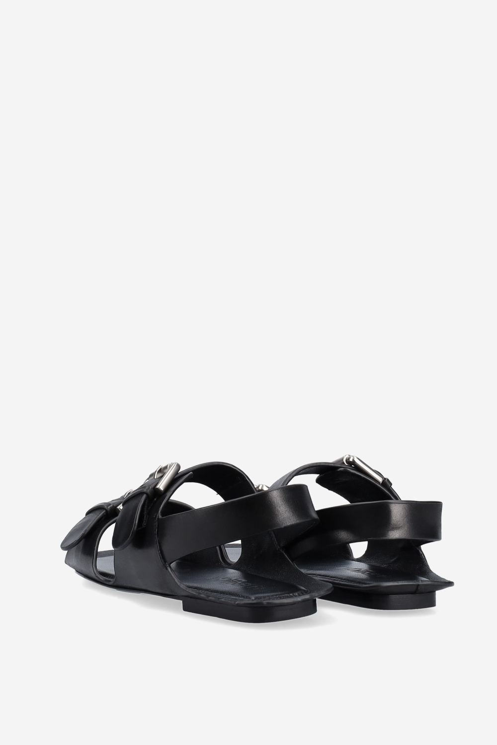 Buckled leather sandals
