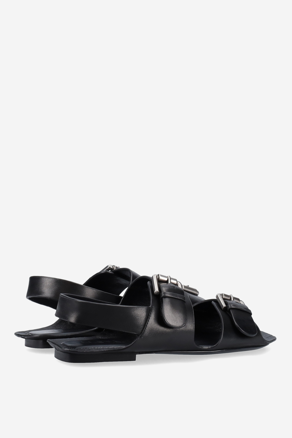 Buckled leather sandals