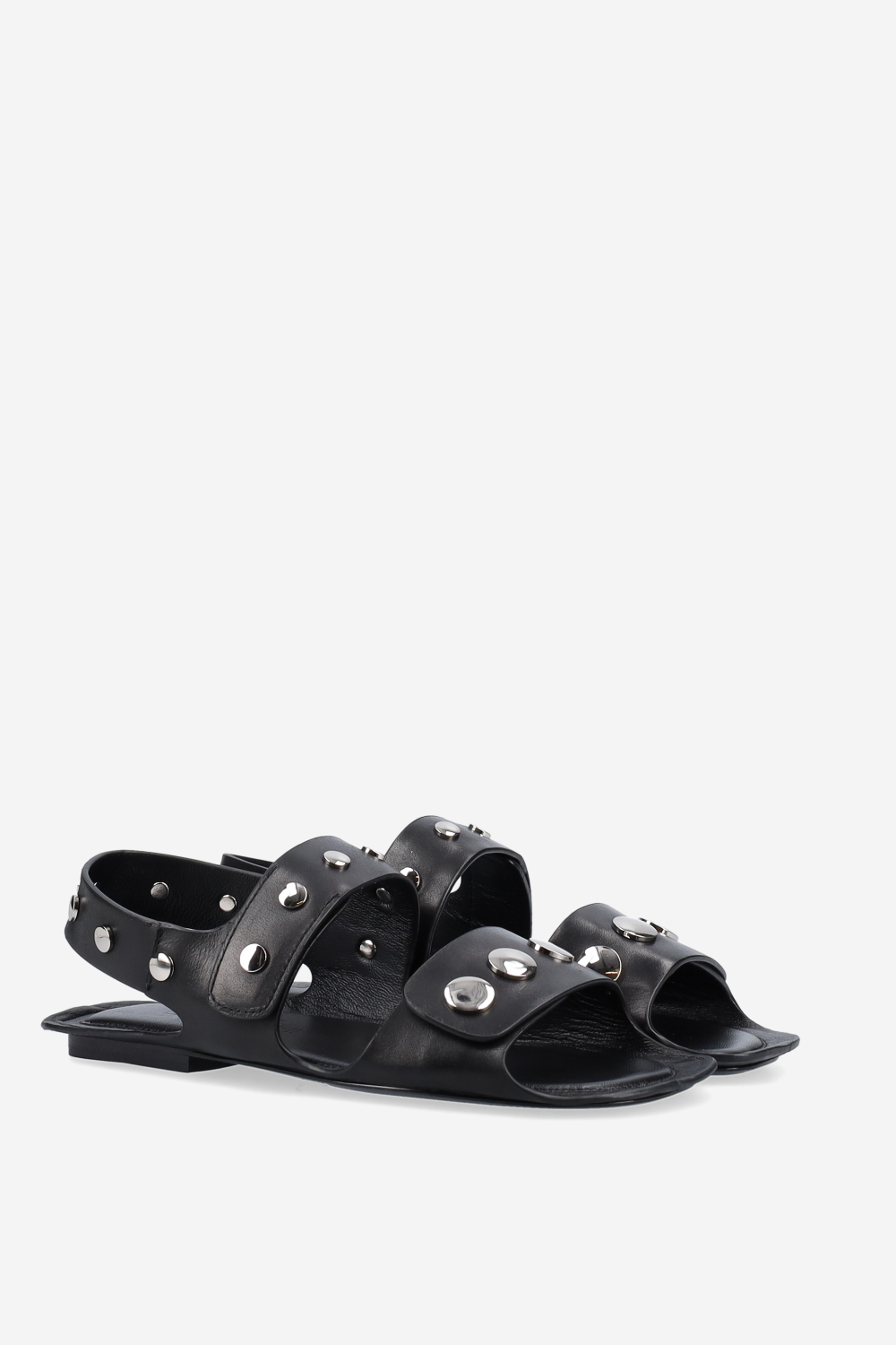 Studded leather sandals