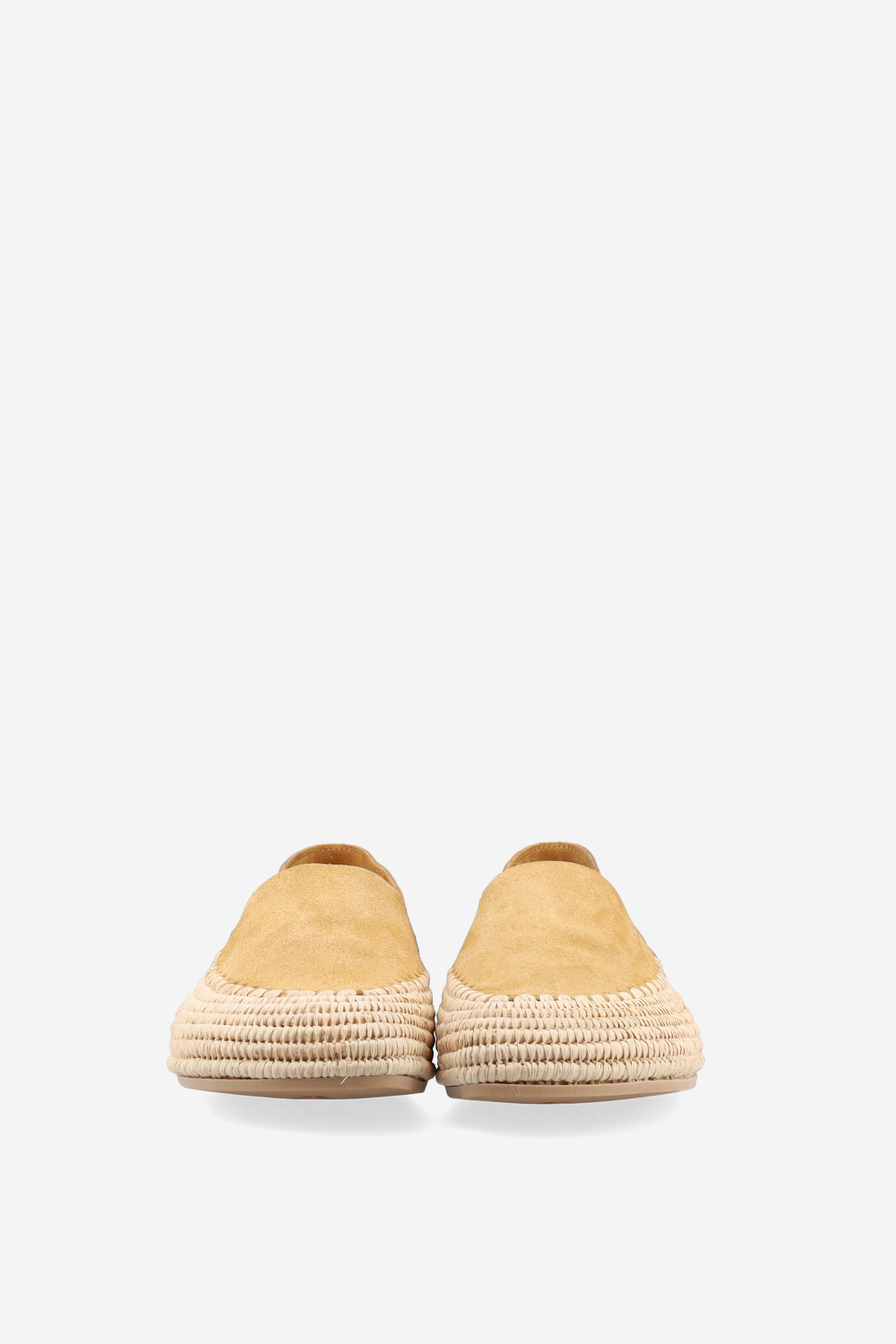 Raffia suede espadrilles
