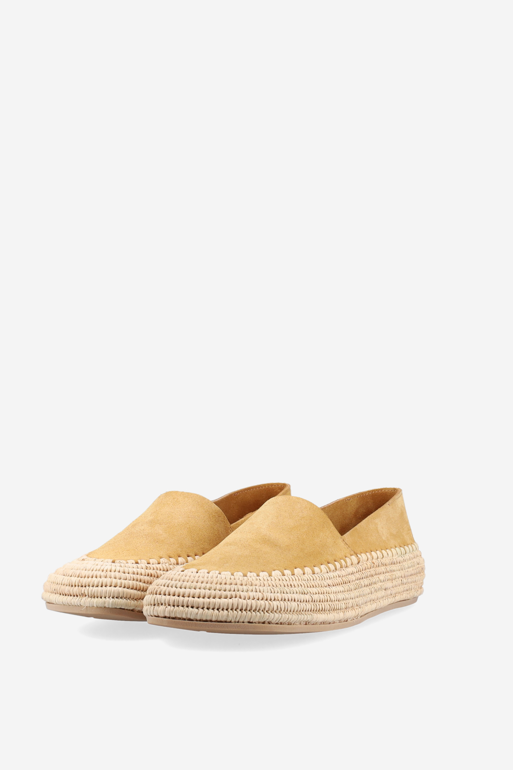 Raffia suede espadrilles