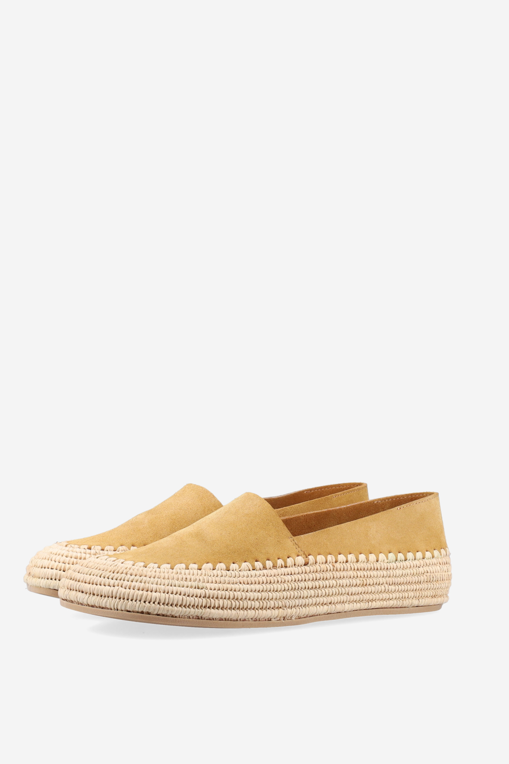 Raffia suede espadrilles