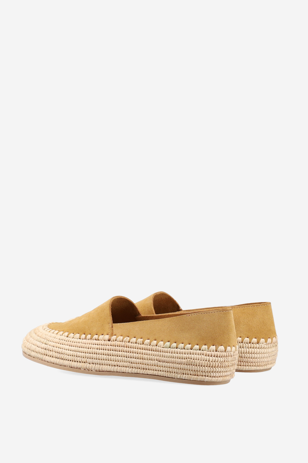 Raffia suede espadrilles