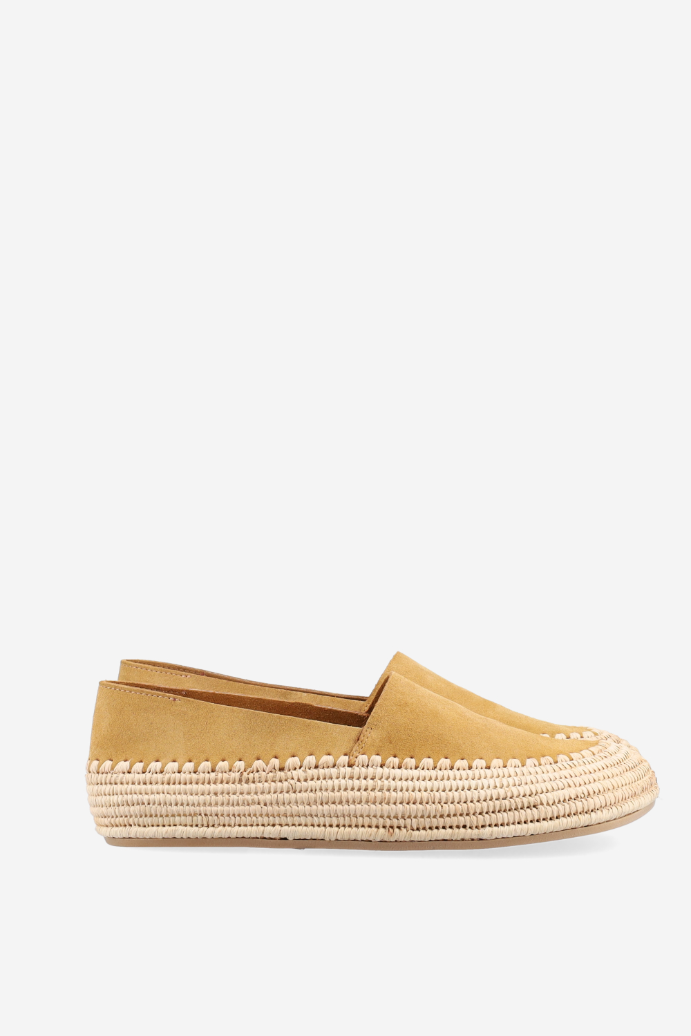 Raffia suede espadrilles