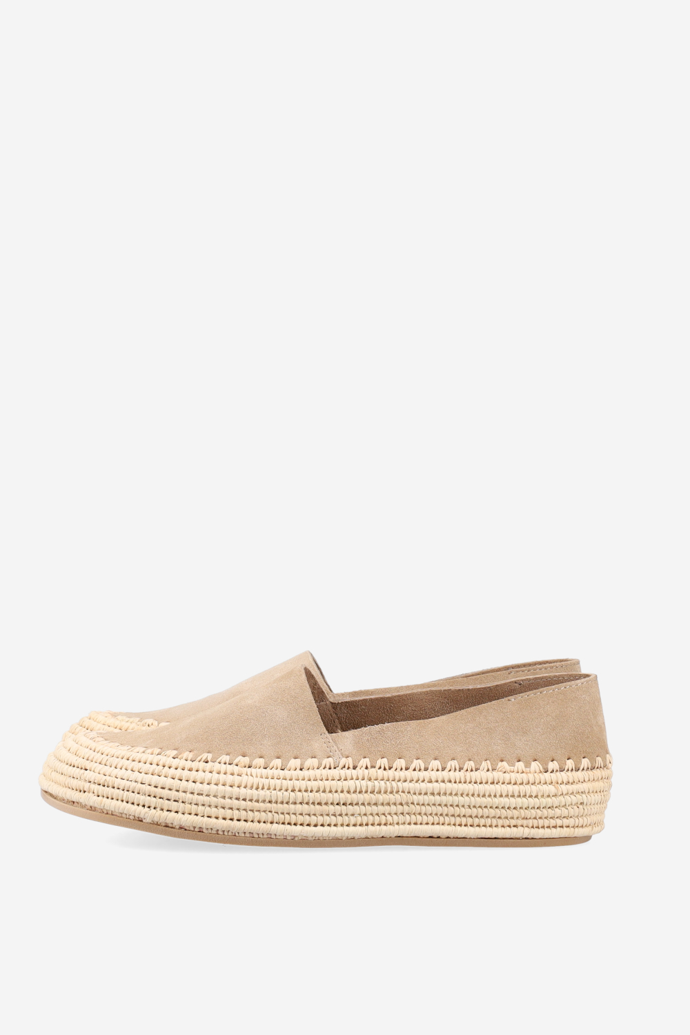 Raffia suede espadrilles