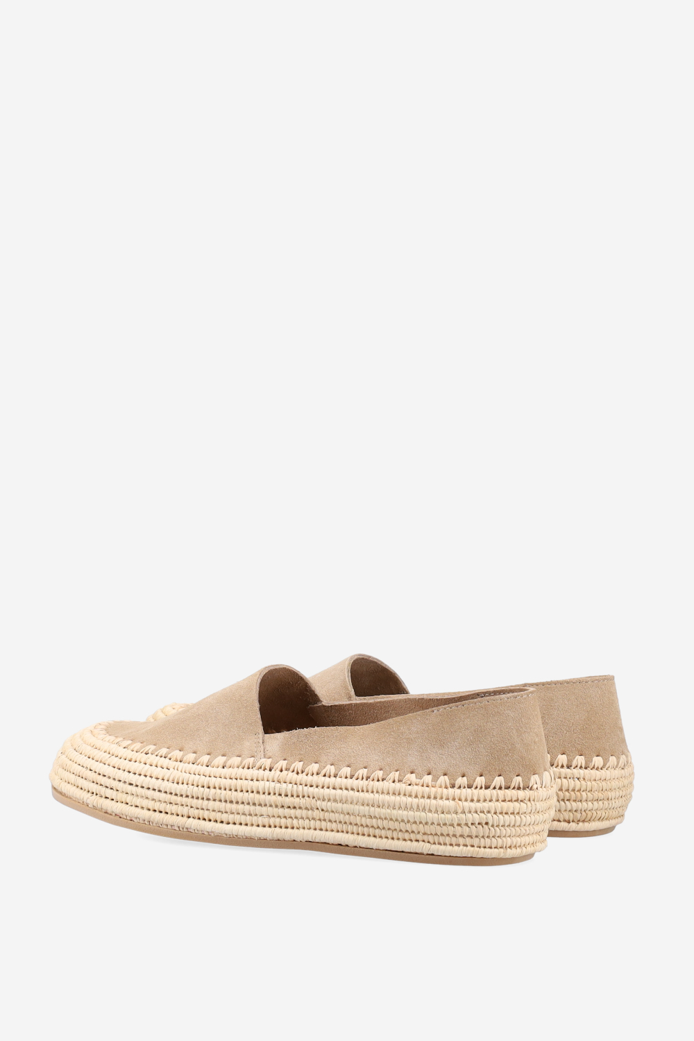 Raffia suede espadrilles