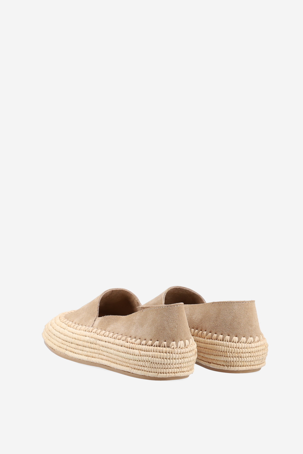 Raffia suede espadrilles