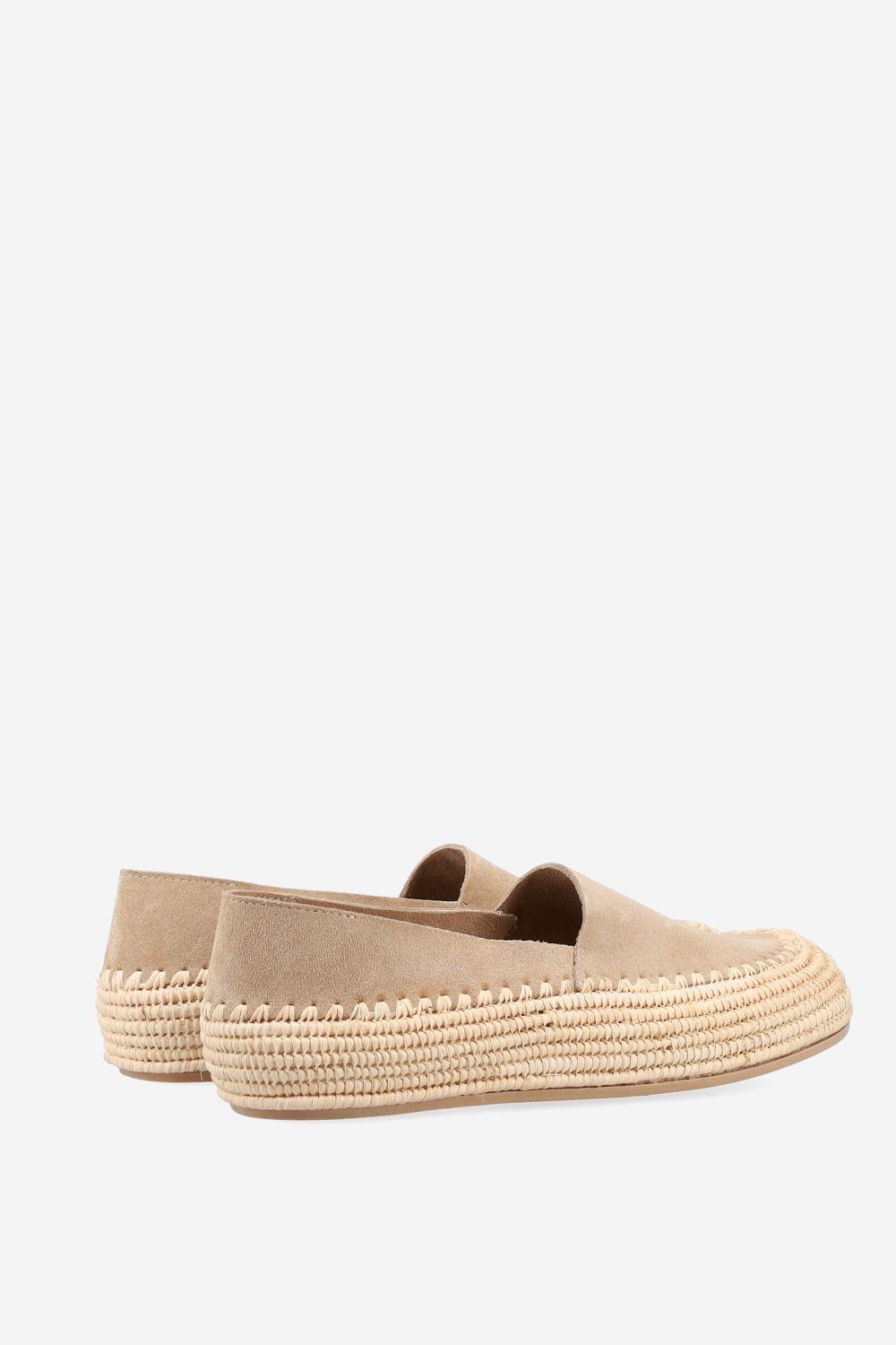 Raffia suede espadrilles