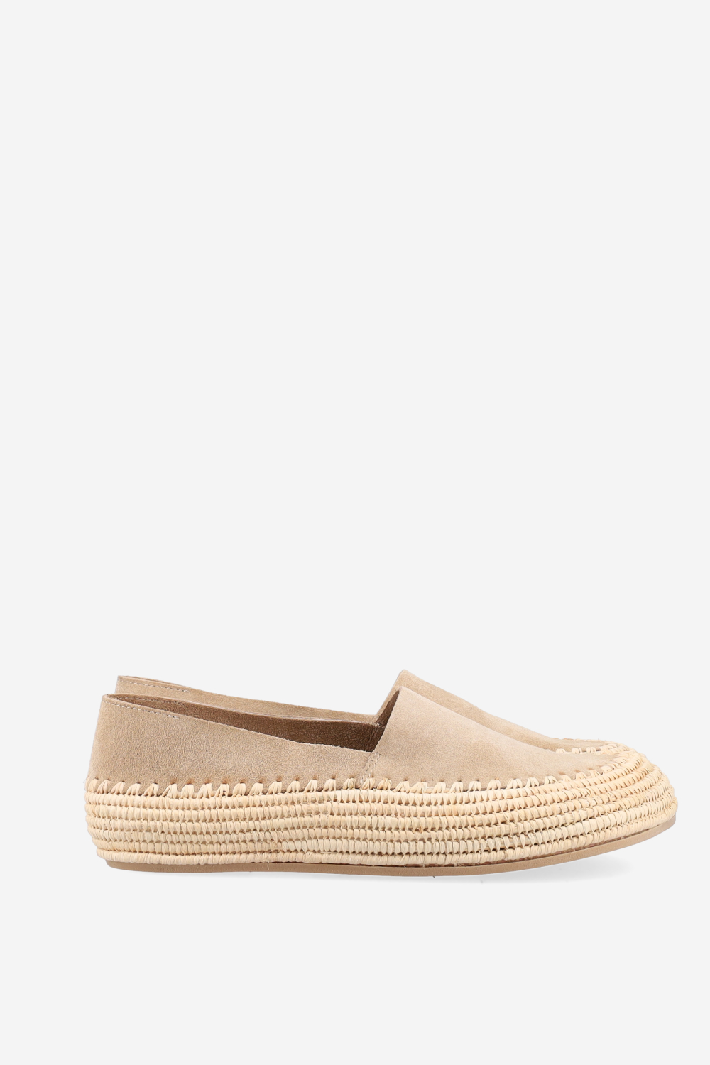 Raffia suede espadrilles