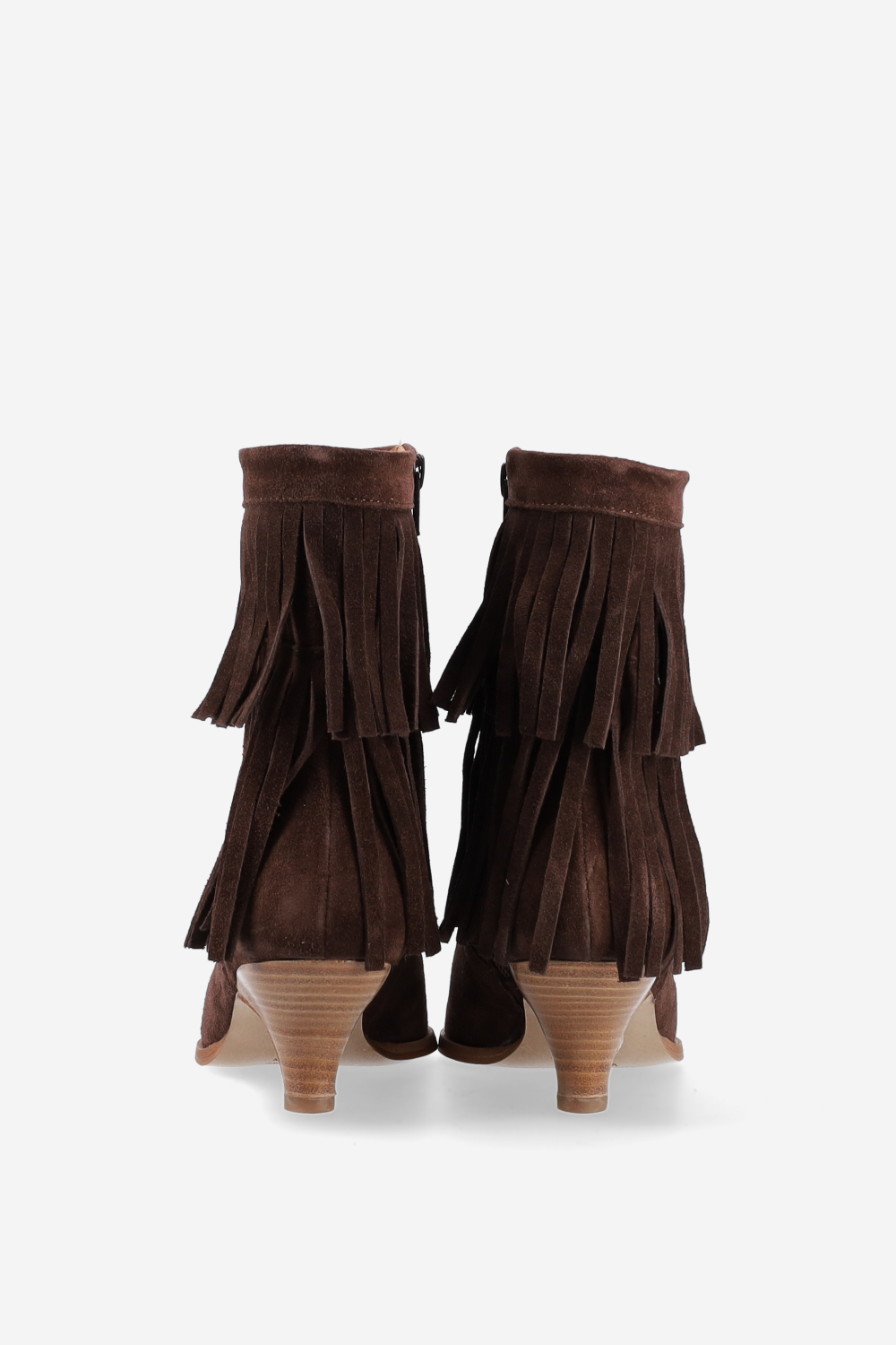 Fringes suede ankle boots