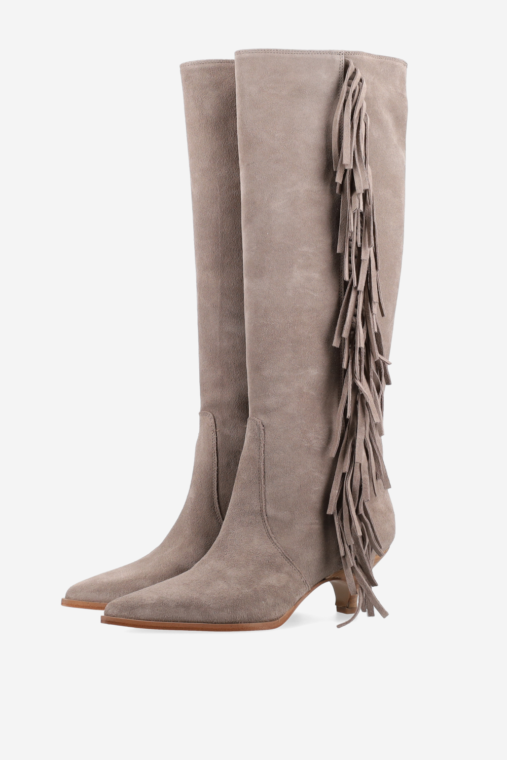 Fringes suede boots