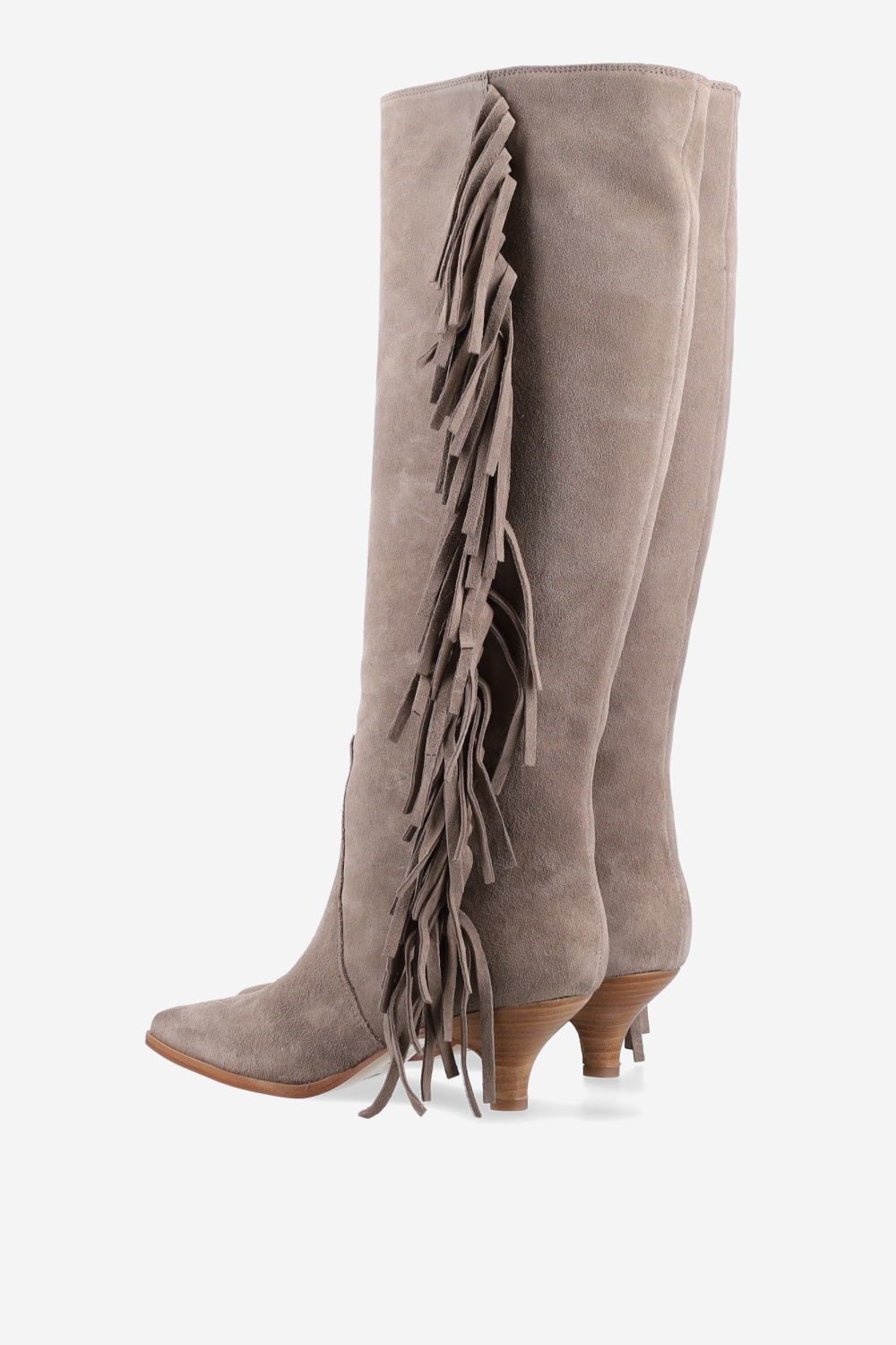 Fringes suede boots