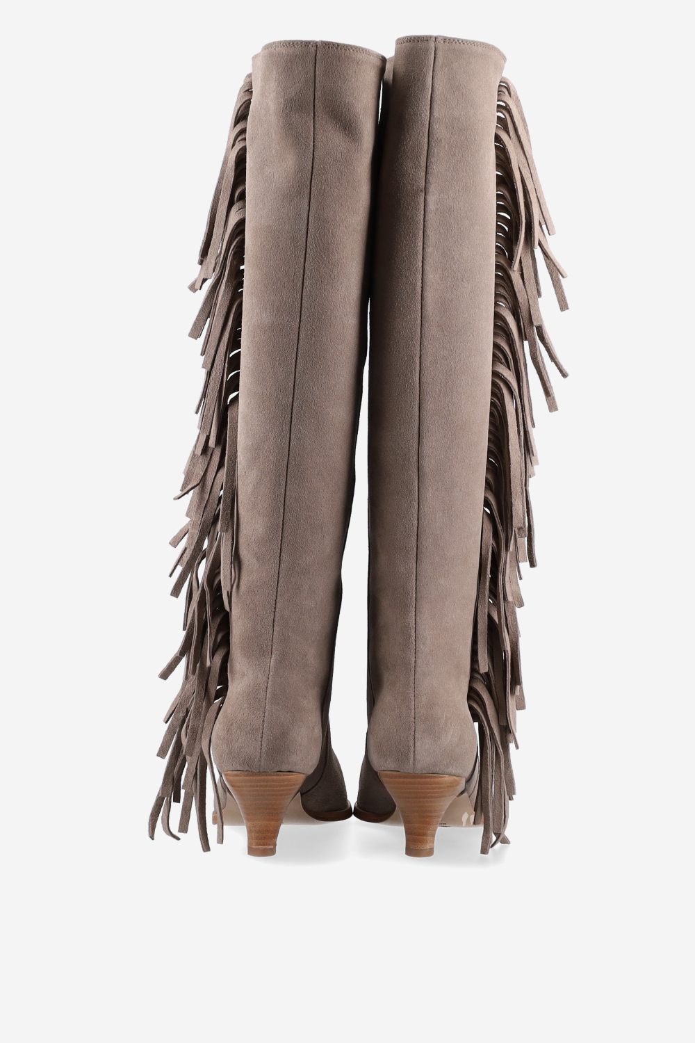 Fringes suede boots