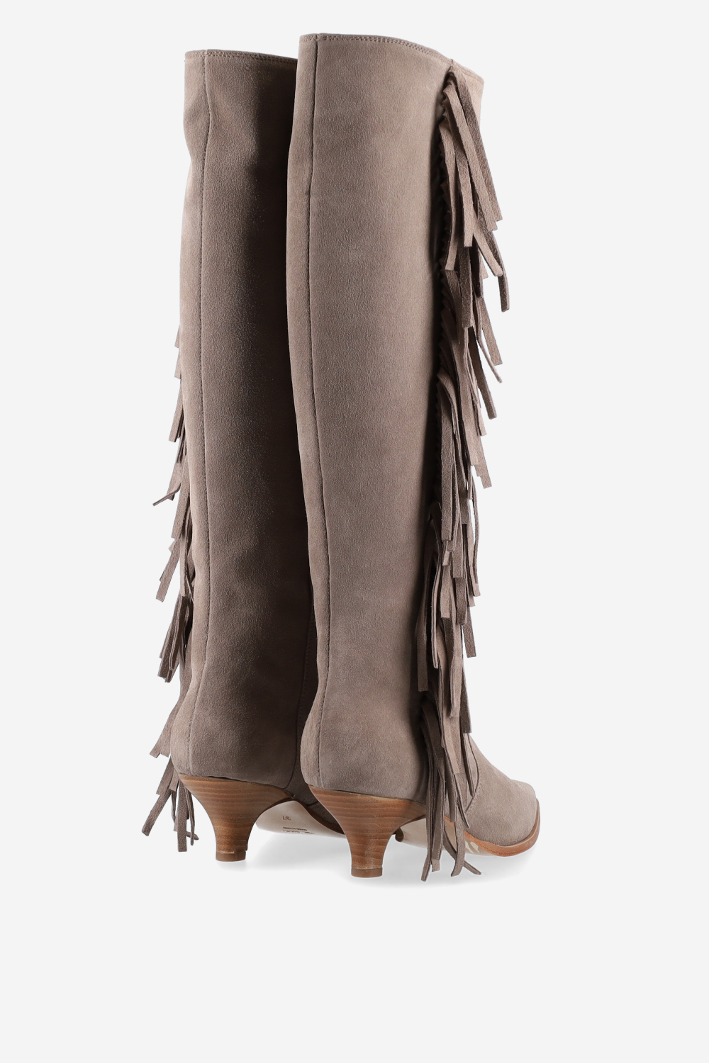 Fringes suede boots