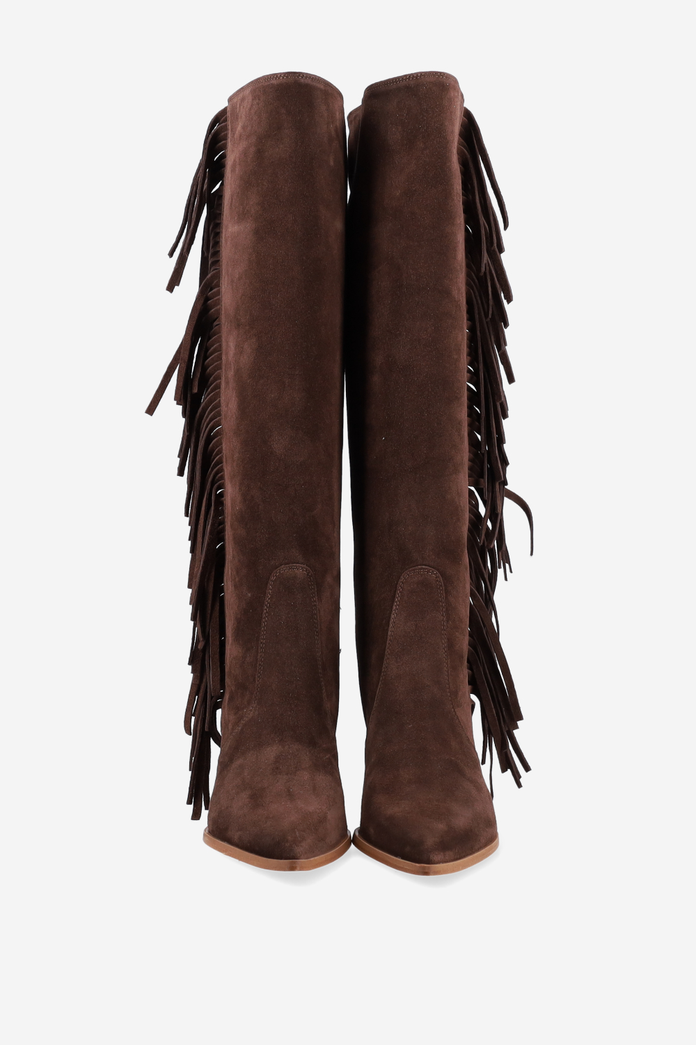 Fringes suede boots