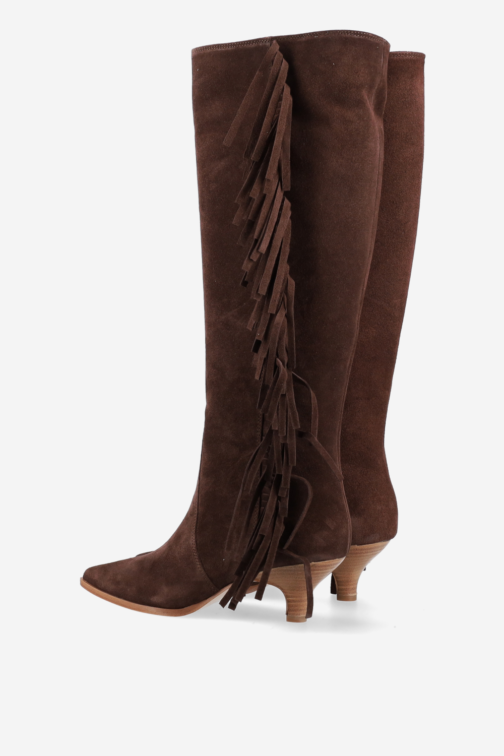 Fringes suede boots