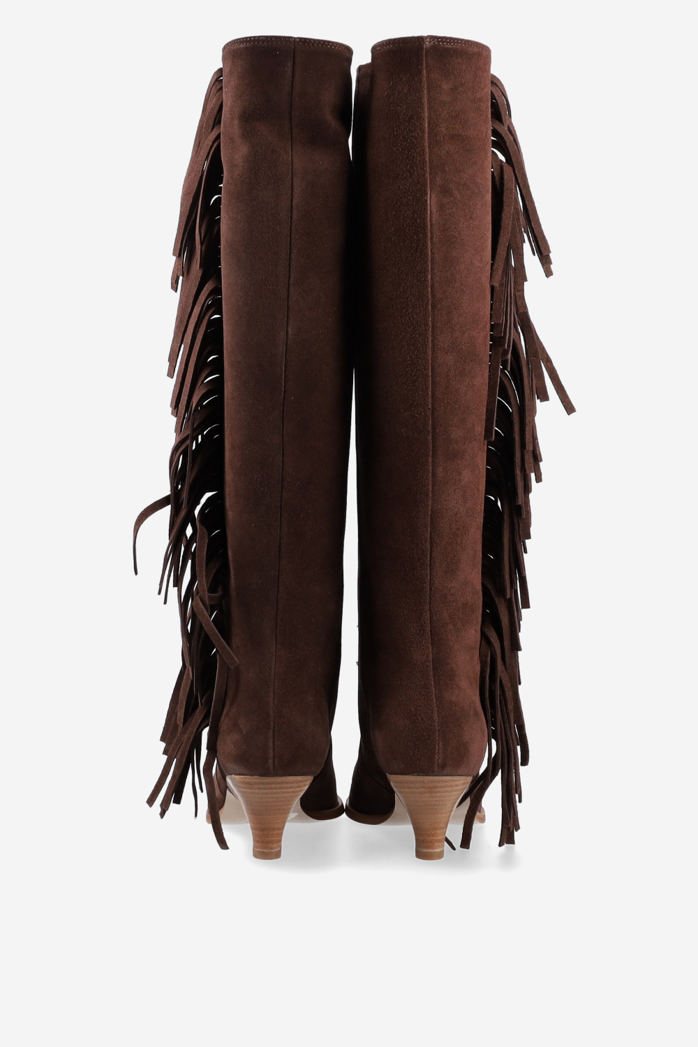 Fringes suede boots