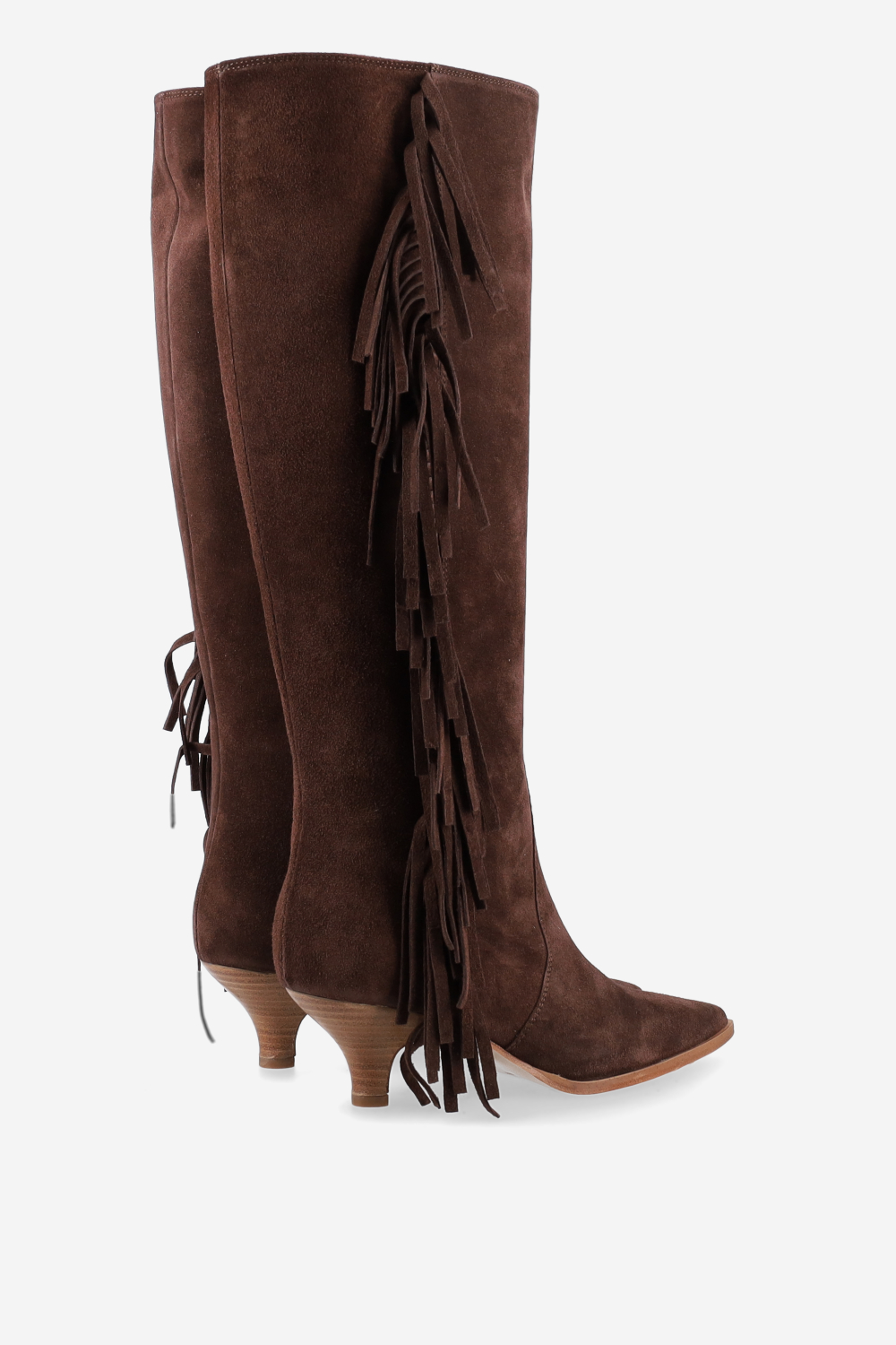 Fringes suede boots