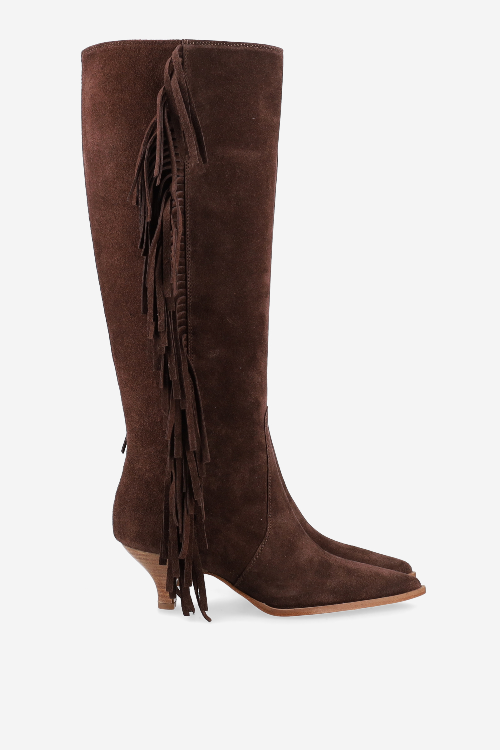 Fringes suede boots