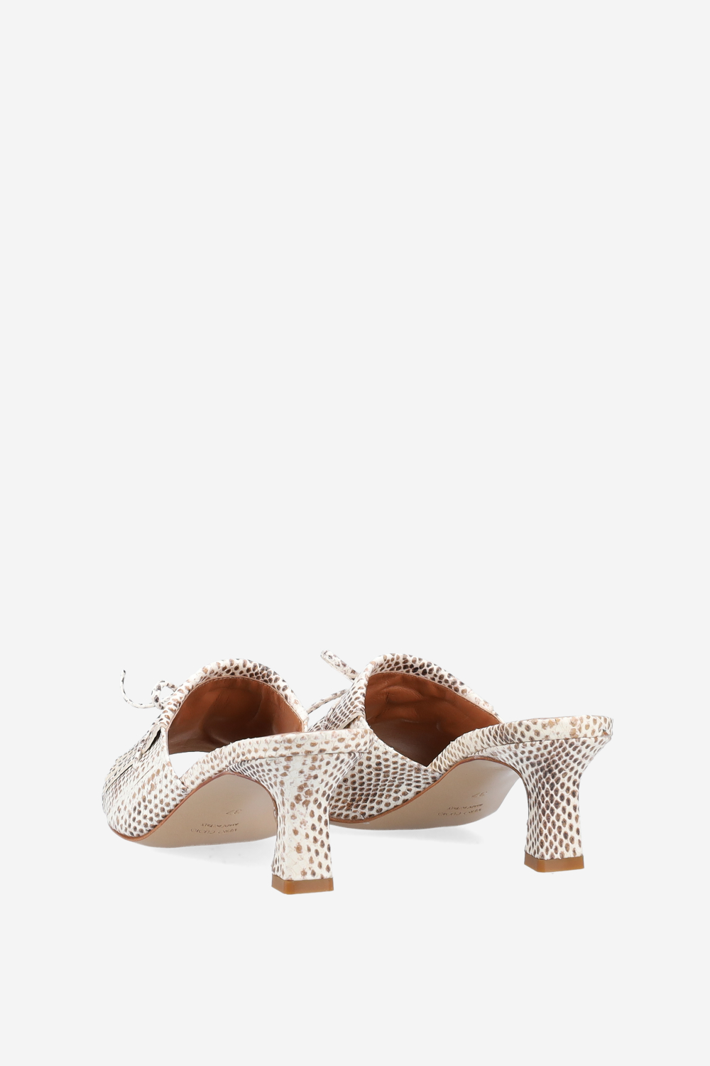 Fringes pitone leather sandals