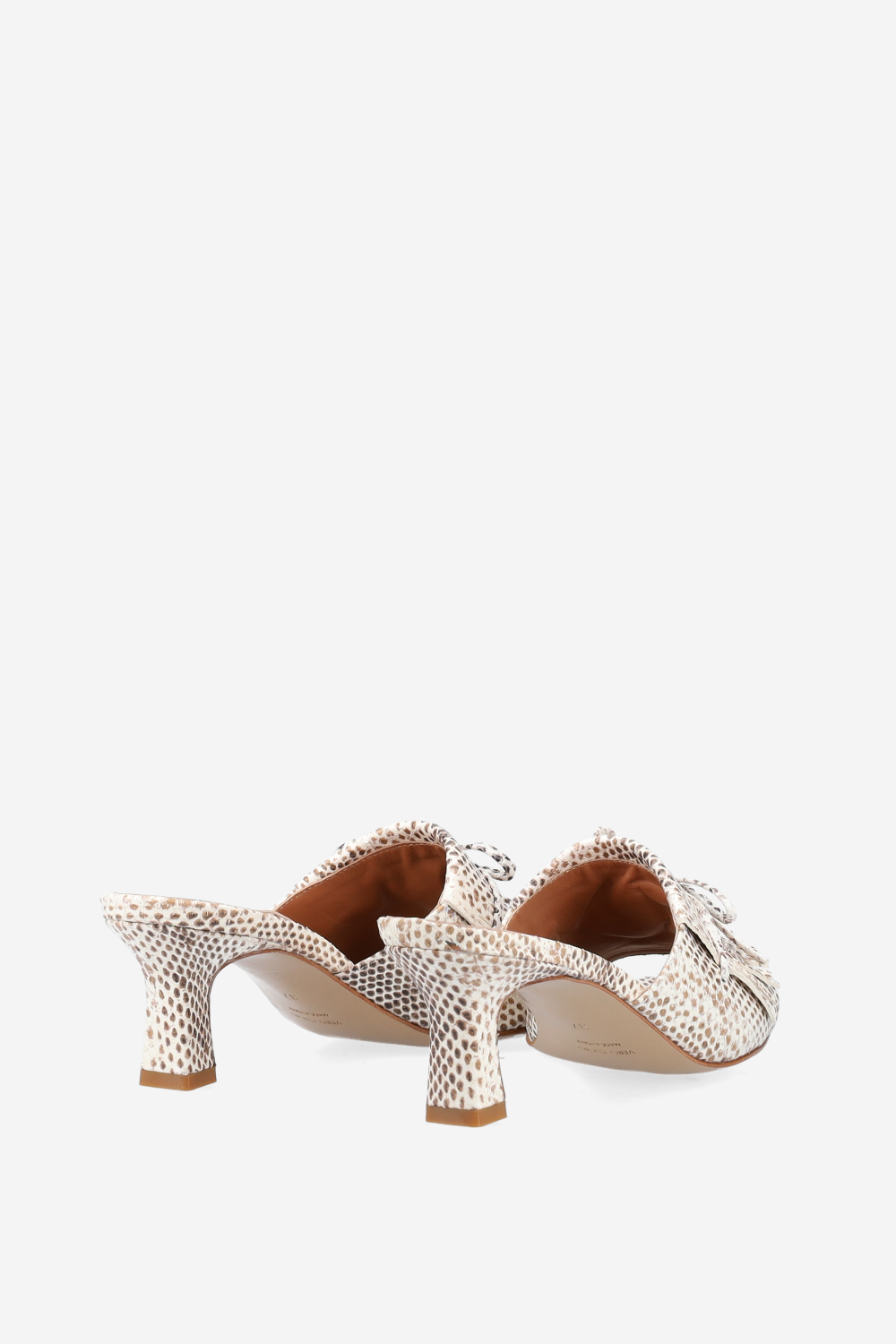 Fringes pitone leather sandals