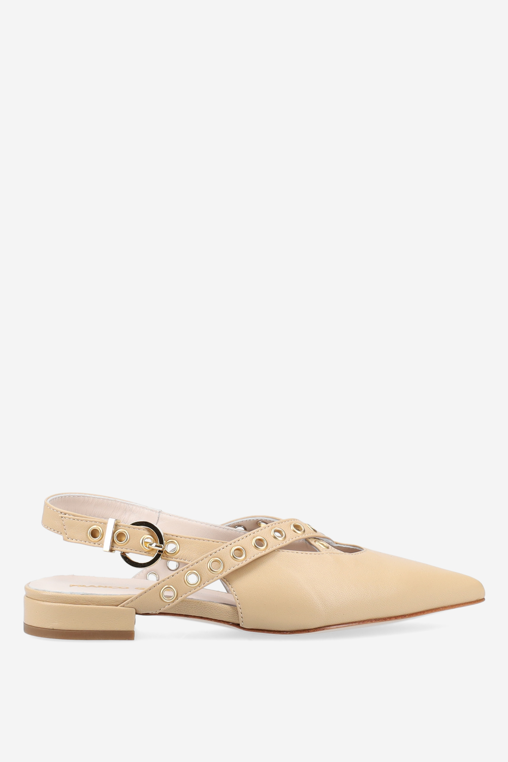 Eyelets leather slingbacks - Mayke