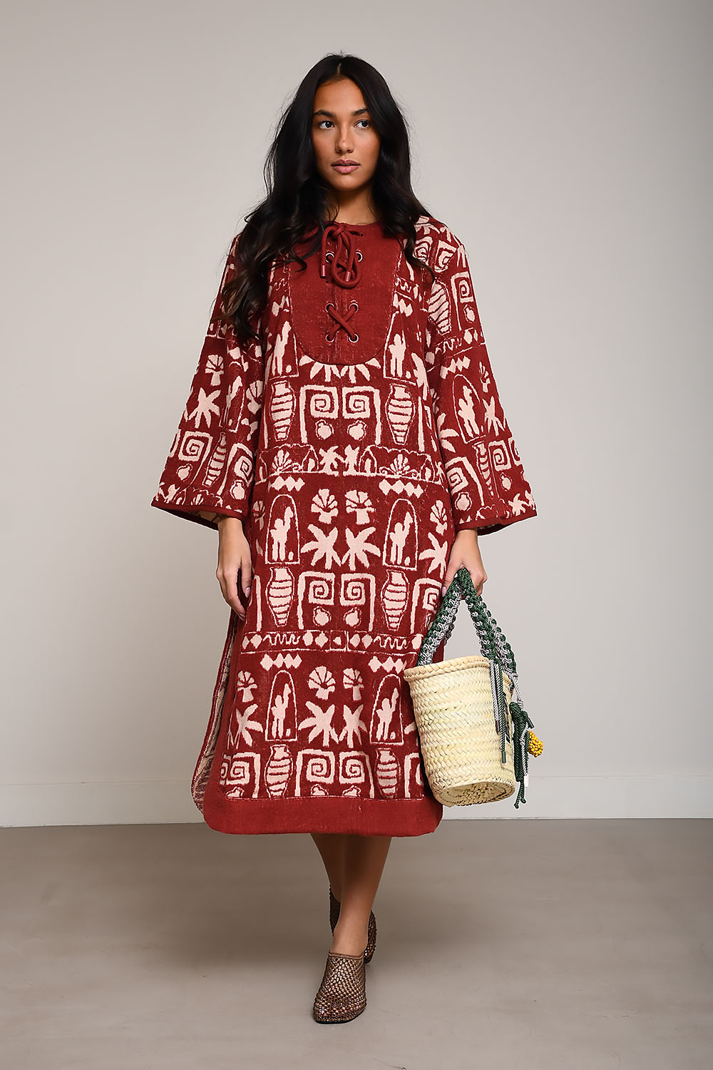 Bohemian Maya Bell Sleeve Midi Dress Bohemian Maya Long Sleeve Midi Dress Maya Casual Elbow-Sleeve Dress – Poppy  Mae Florida