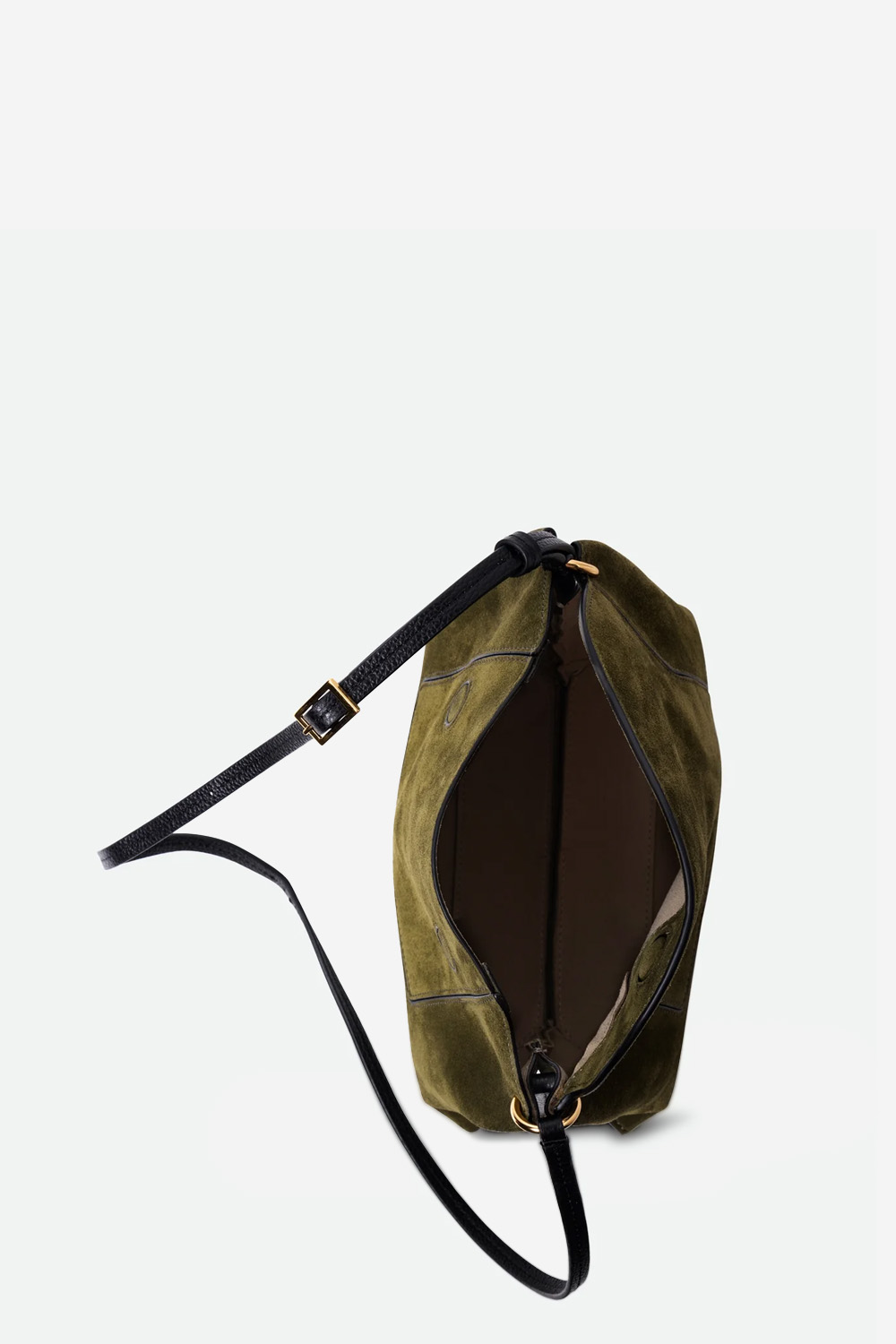 Penelope slouch suede crossbody