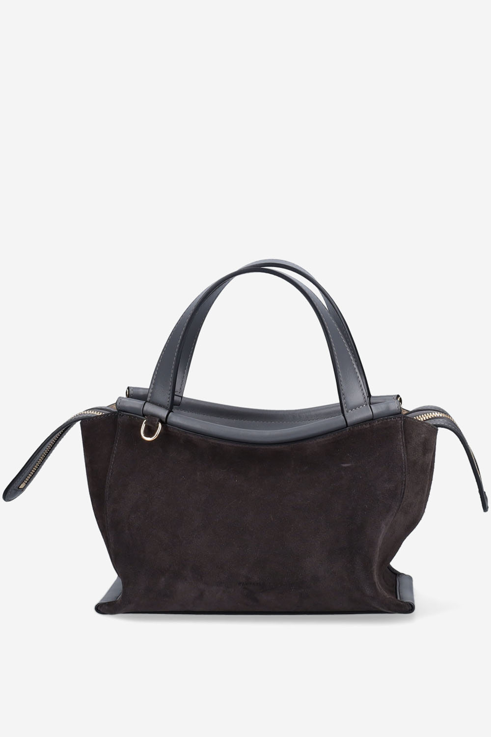 Wandler - Ida top handle suede crossbody