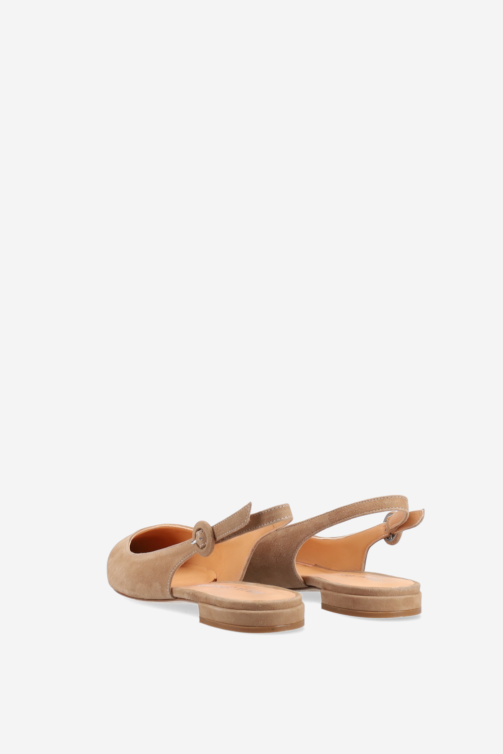 Pointed-toe suede slingbacks
