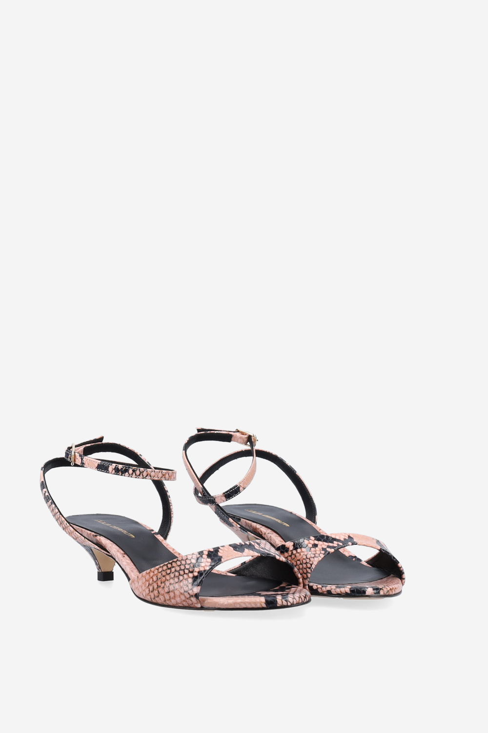 Pitone leather heeled sandals