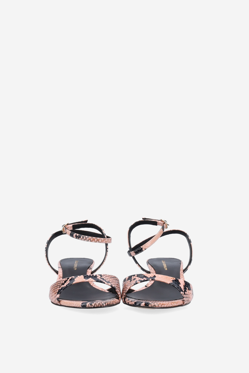 Pitone leather heeled sandals