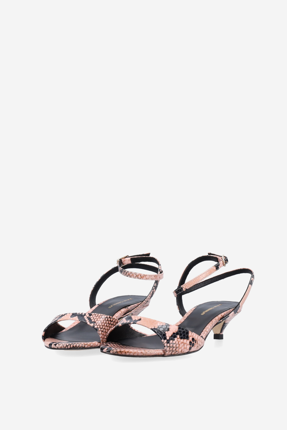 Pitone leather heeled sandals