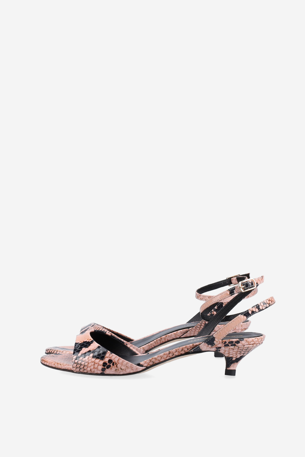 Pitone leather heeled sandals
