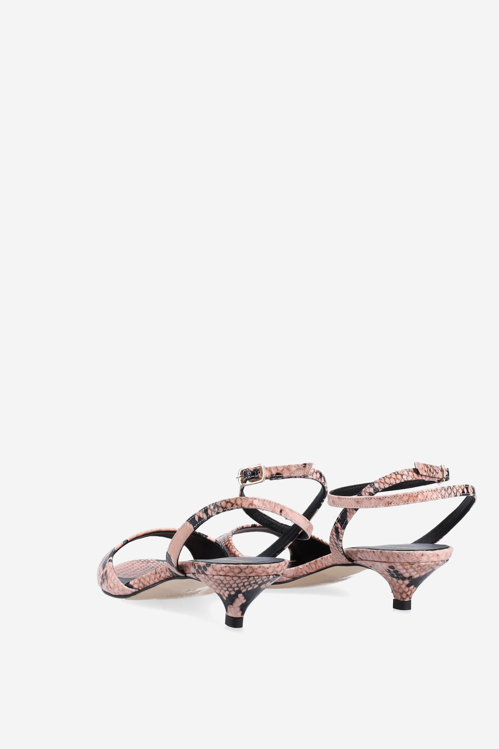 Pitone leather heeled sandals