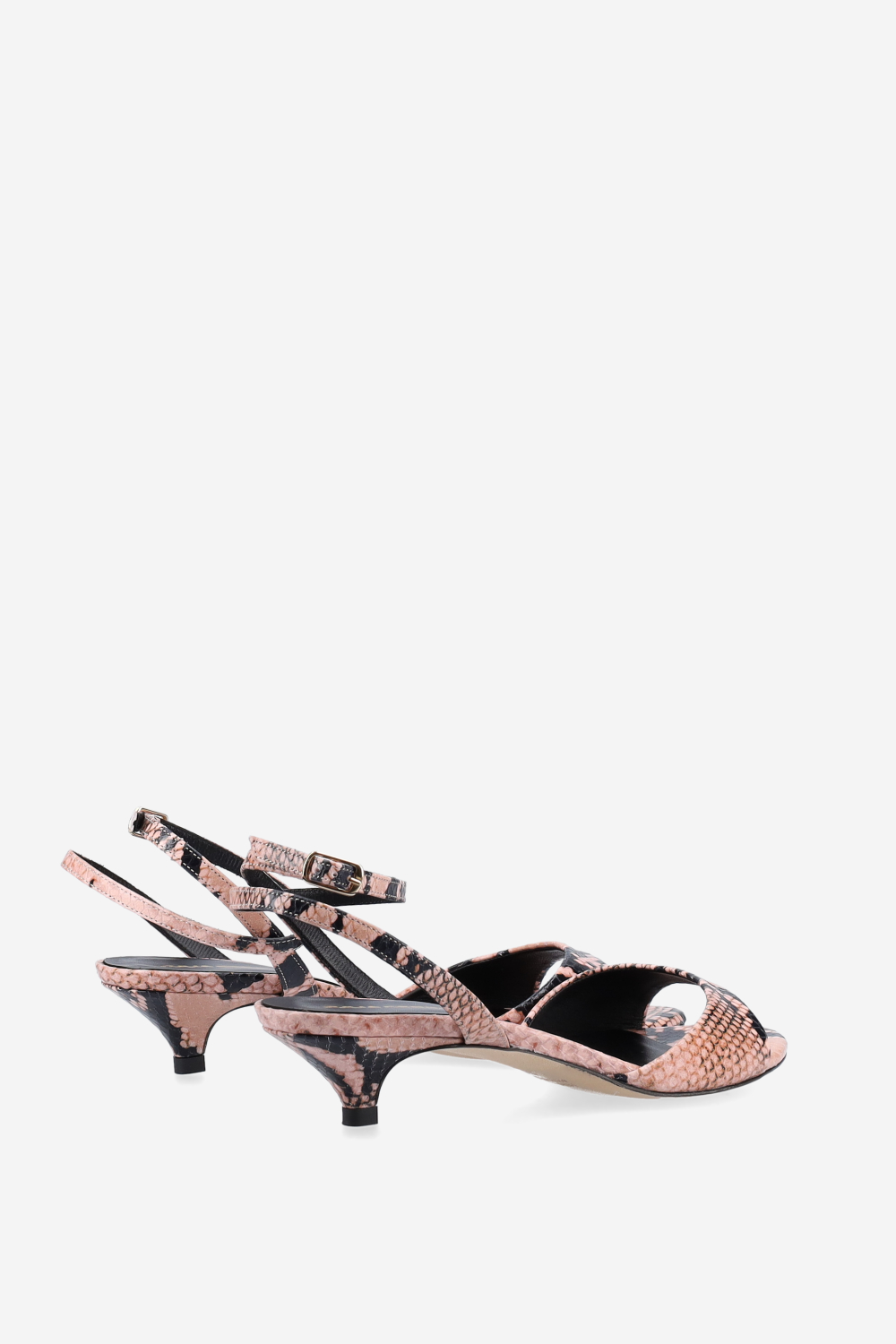 Pitone leather heeled sandals