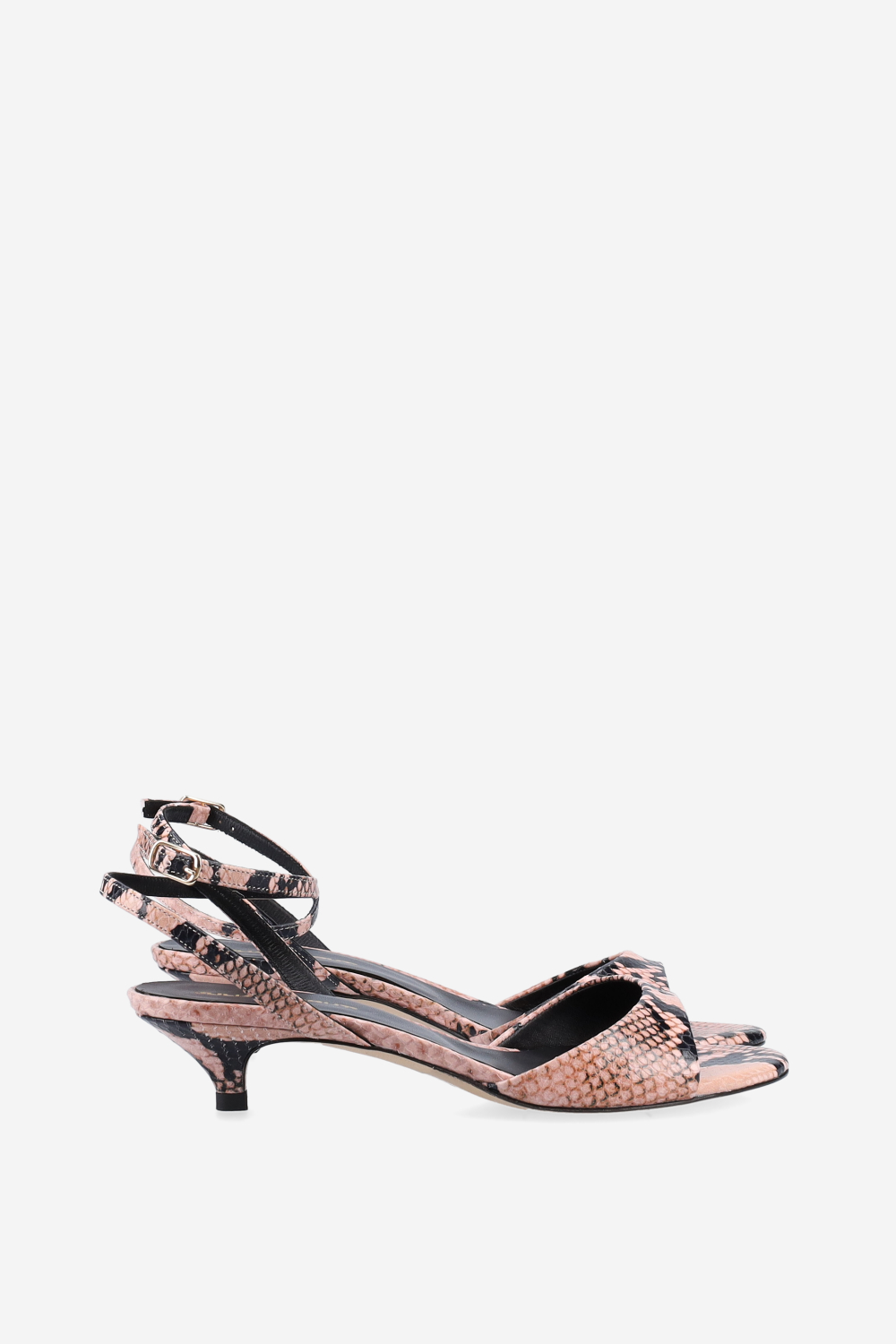 Pitone leather heeled sandals