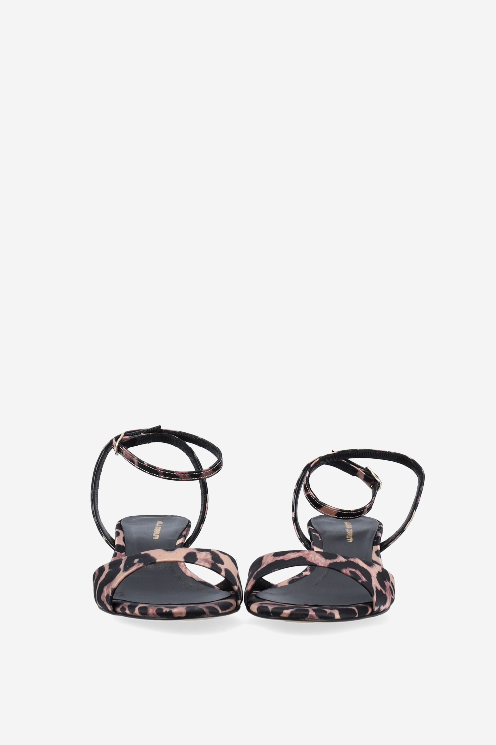 Satin heeled sandals