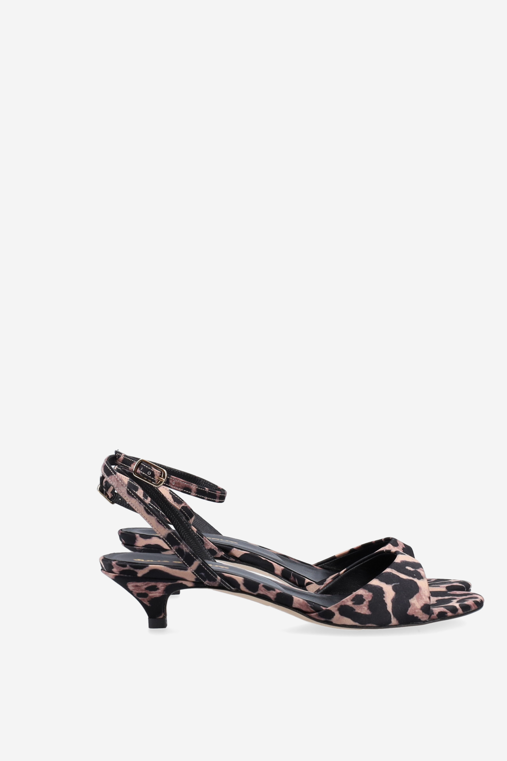 Satin heeled sandals