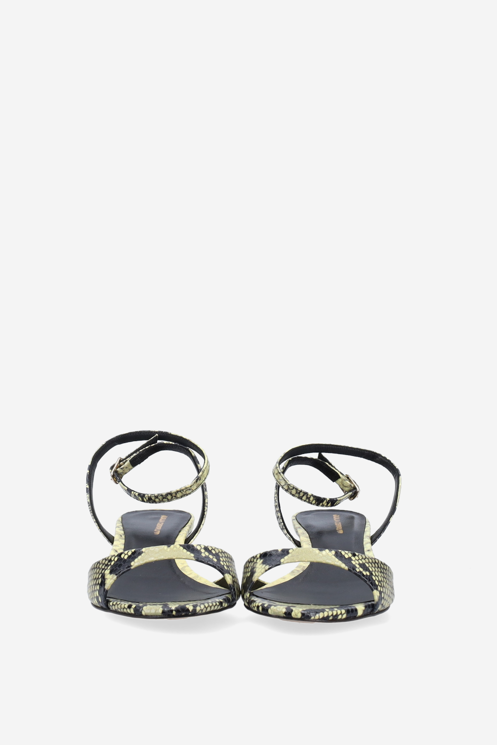Pitone leather heeled sandals