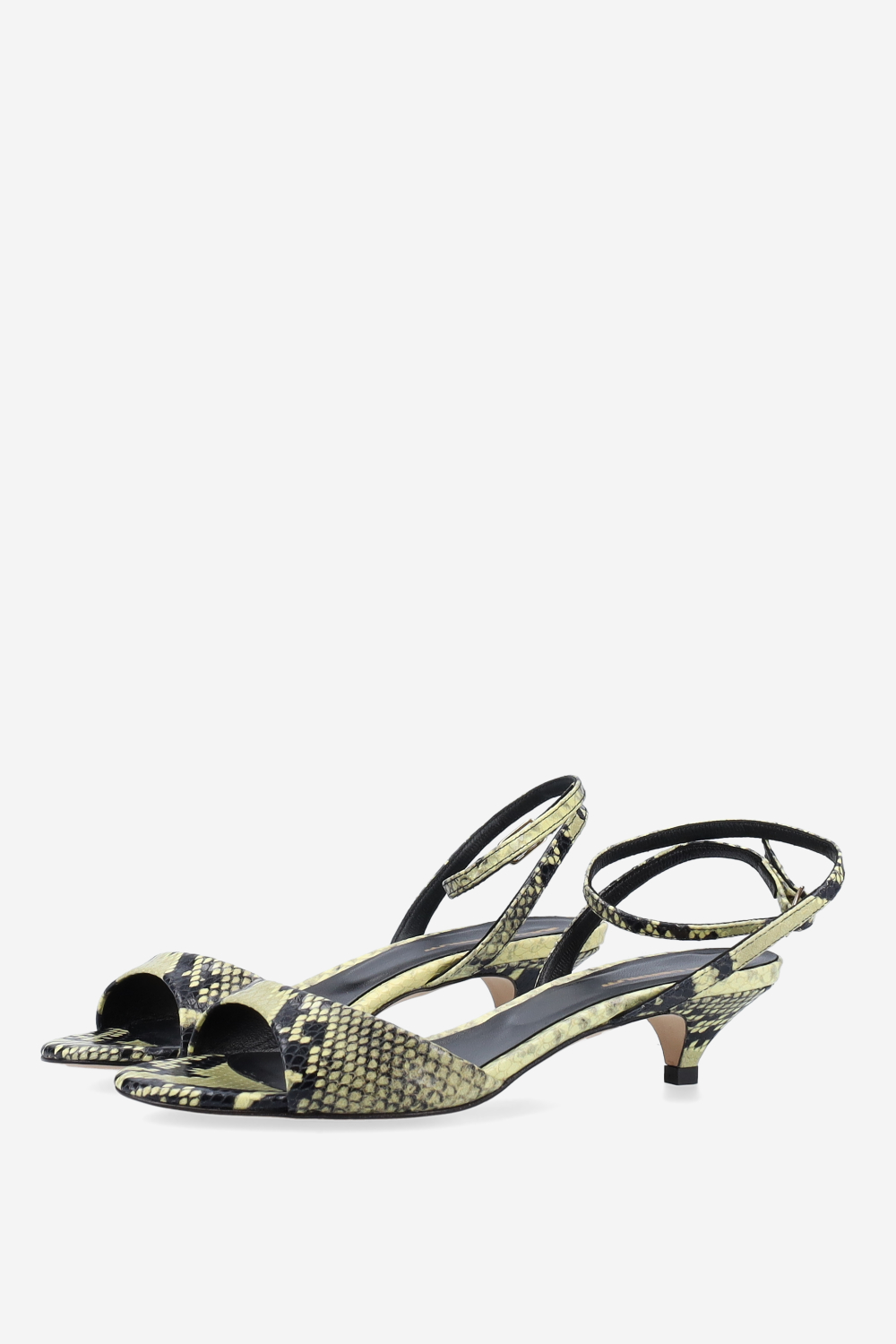 Pitone leather heeled sandals