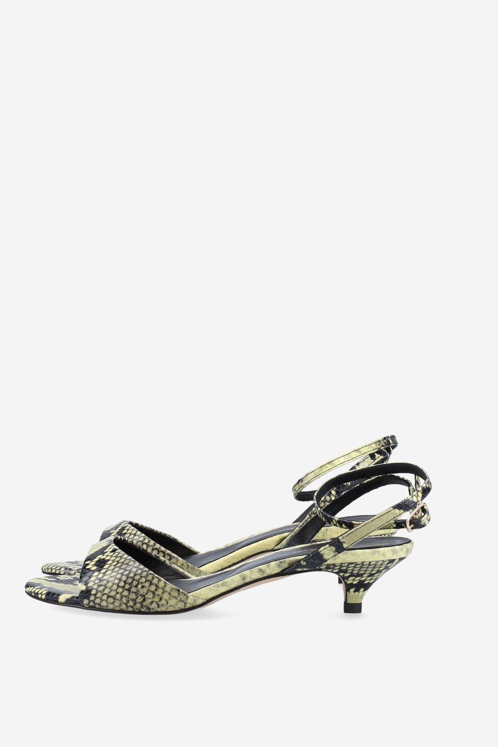 Pitone leather heeled sandals