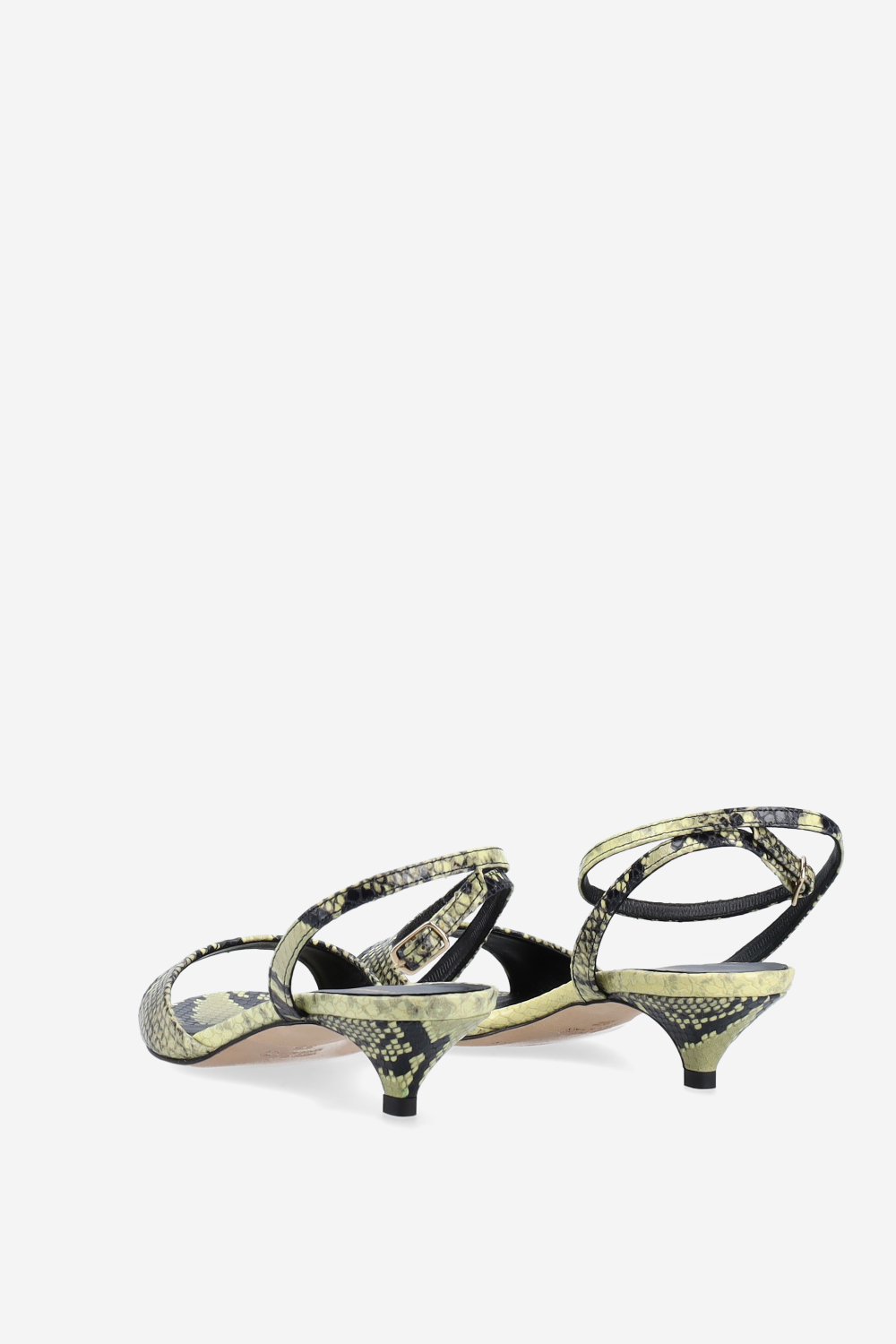 Pitone leather heeled sandals