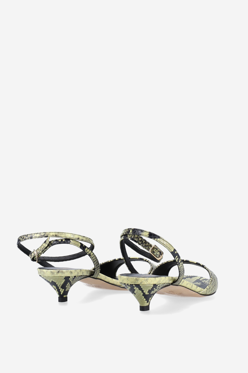 Pitone leather heeled sandals