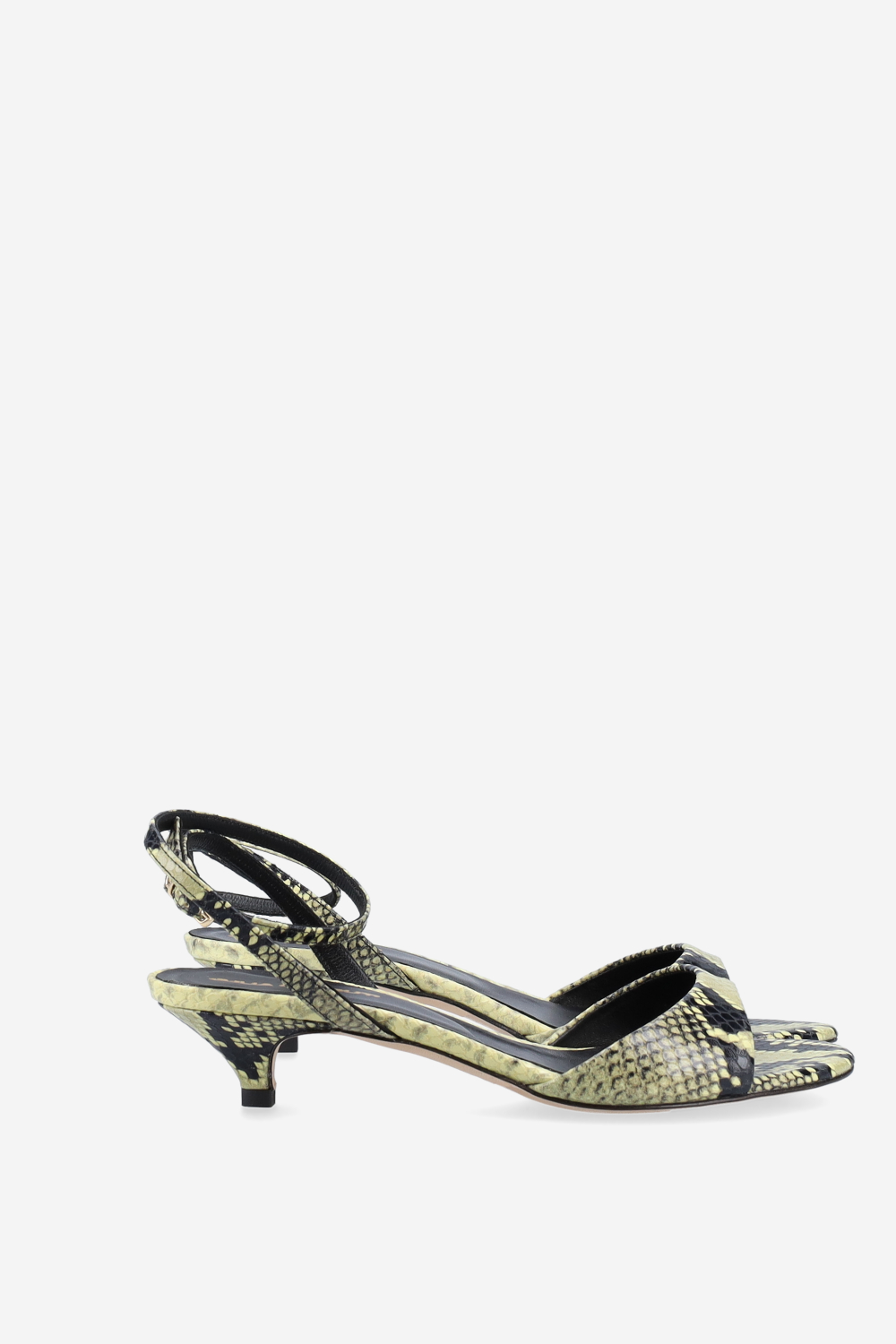 Pitone leather heeled sandals