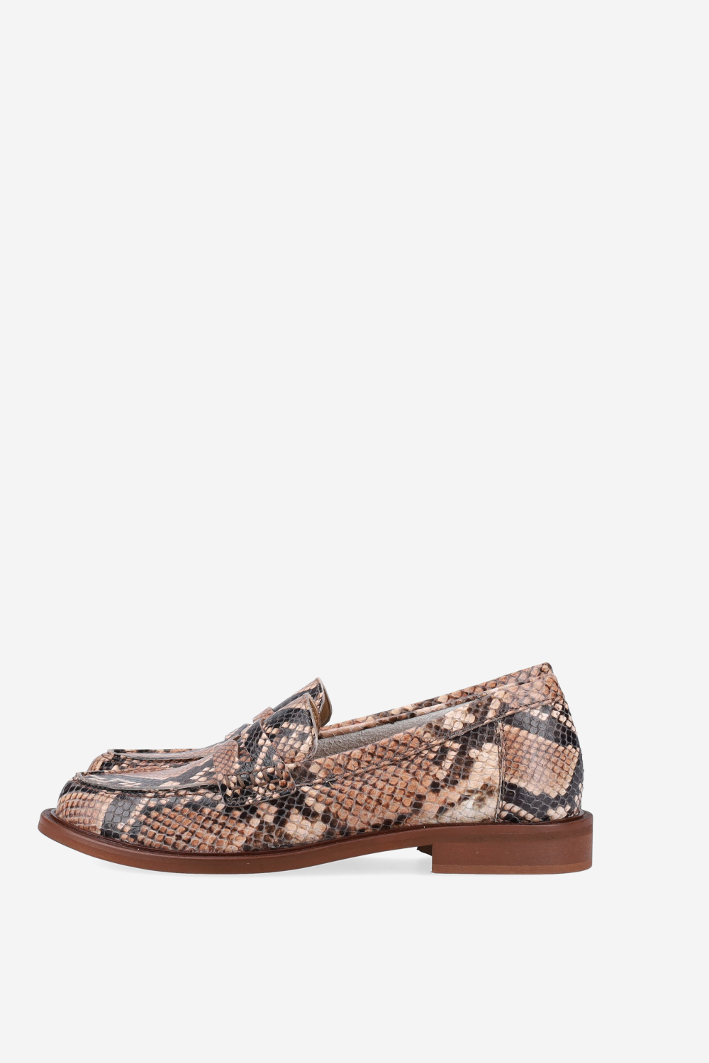 Pitone leather loafers