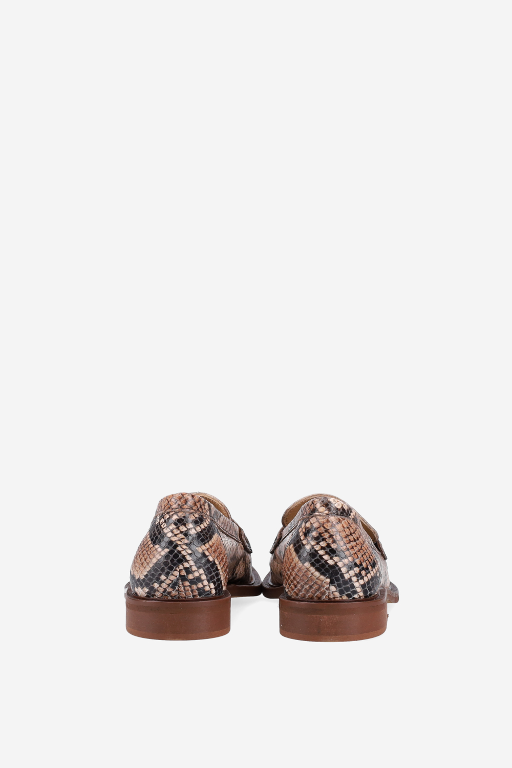 Pitone leather loafers
