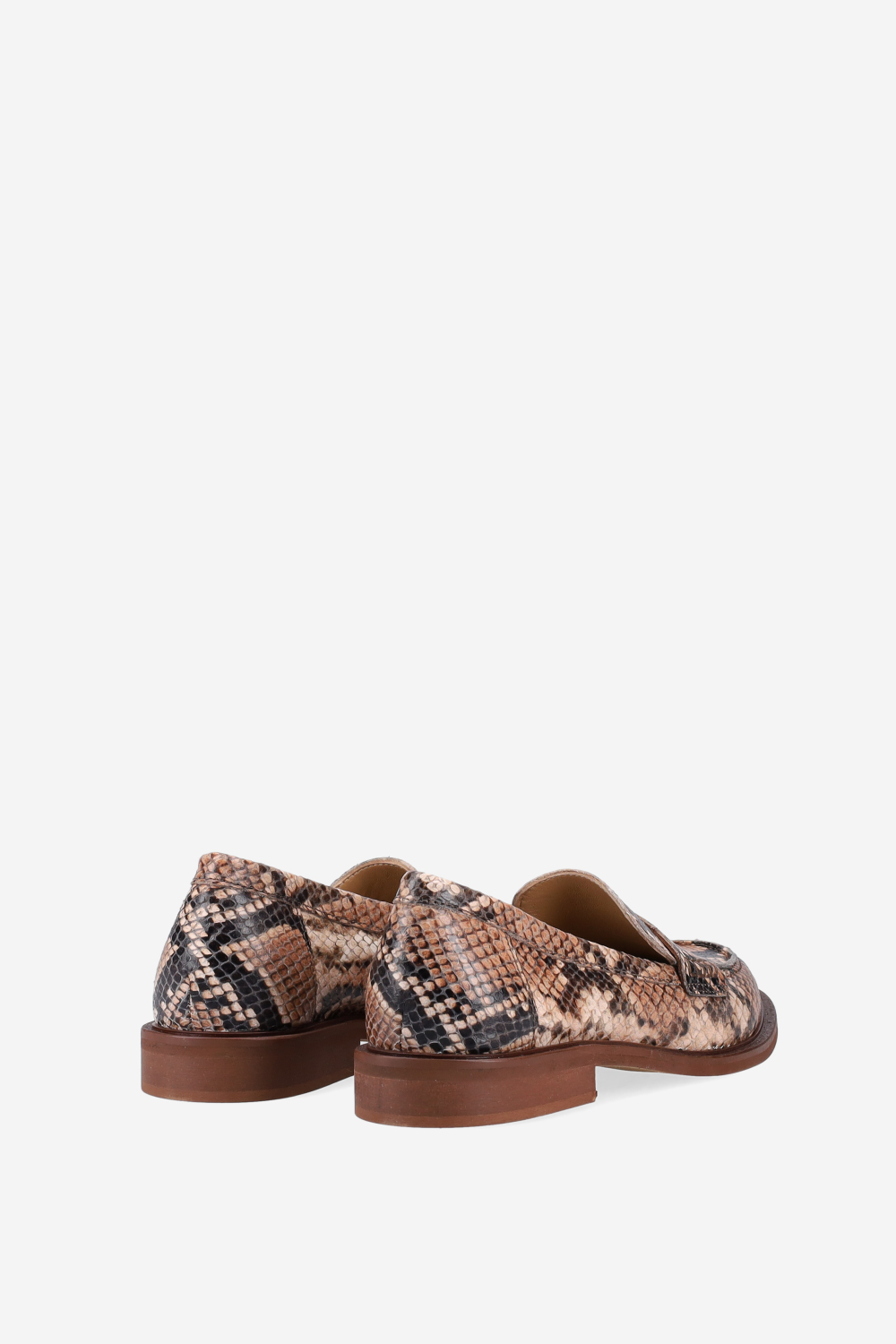 Pitone leather loafers
