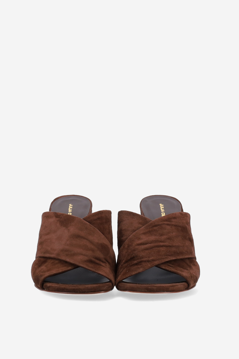 Suede heeled sandals