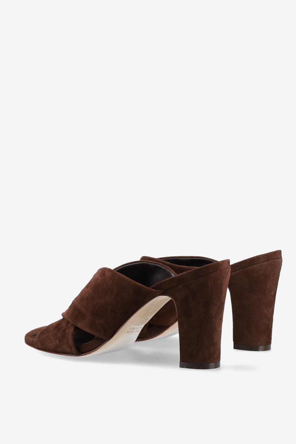Suede heeled sandals